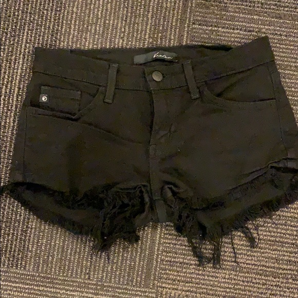 KanCan Shorts Kancan Lowrise Black Denim Short Poshmark